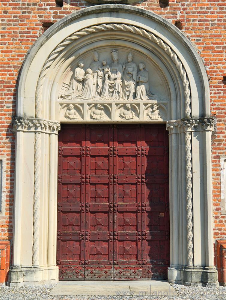 Castiglione Olona (Varese, Italy) - Portal of the Collegiate Church of Saints Stephen and Lawrence